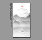 玄关山水画 水墨山水玄关