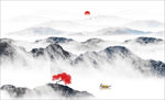山水背景