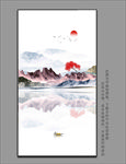 客厅山水挂画