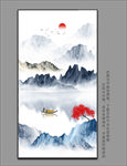 酒店水墨挂画 壁画
