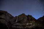 高清高山流水星空背景