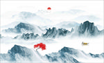 水墨山水画
