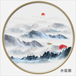 水墨山