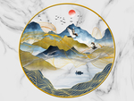 新中式背景墙