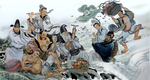 八仙祝寿图