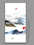 水墨山水画