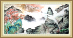 山水壁画