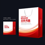 红色手提袋 手提袋设计 手提袋