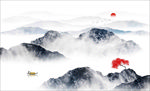 意境水墨山水画