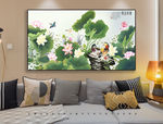 荷花装饰画