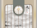 新中式背景墙