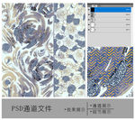 手绘抽象花纹通道图片