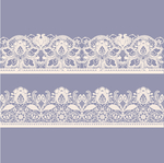 蕾丝花边 水彩画 花纹 边框