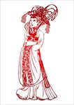 古代皇后娘娘  手绘画
