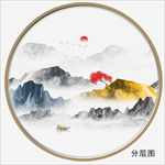 新中式抽象山水画