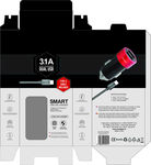 黑白色车充包装彩盒