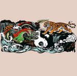 手绘老虎