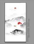 山水玄关画