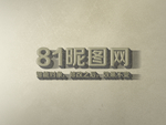 3D立体字体效果样式样机