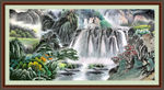 国画瀑布
