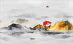 山水水墨山水