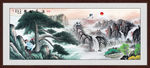 迎客松国画迎客松