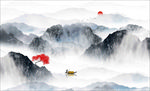 抽象水墨山水