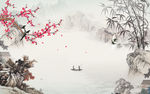 大气简约山水画 TIF分层