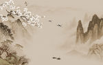 新品简约山水画 TIF分层