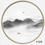 圆形远山