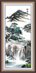 竖幅山水画