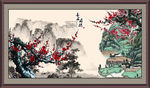 国画梅花