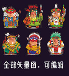 卡通人物 印第安人