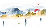 西湖山水画 山水 水墨山水