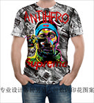 潮牌男装数码印花