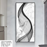 现代简约抽象几何大理石纹装饰画