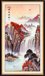 竖式山水画