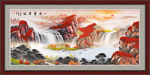 鸿运当头山水画