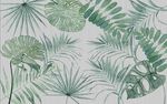 绿色树叶电视背景墙