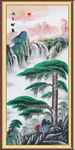 竖幅山水