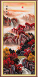 竖幅山水画