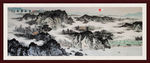 水墨山水水墨画