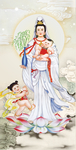 观音送子装饰画