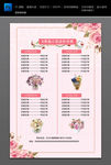 花店价目表
