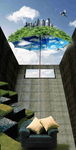井底之蛙 背景画