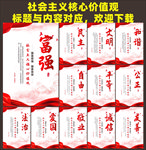 核心价值观展板