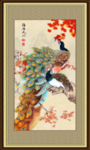 孔雀牡丹图