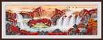 聚宝盆山水画