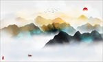 抽象水墨山水