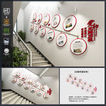 党建楼梯文化墙